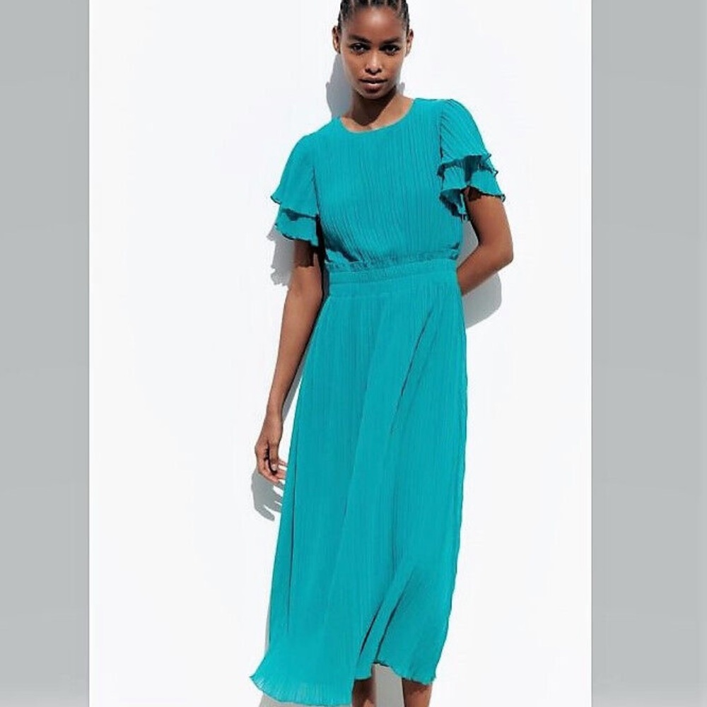 Zara  teal dress